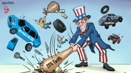 [Editorial Cartoon] “Economic Self-Harm”