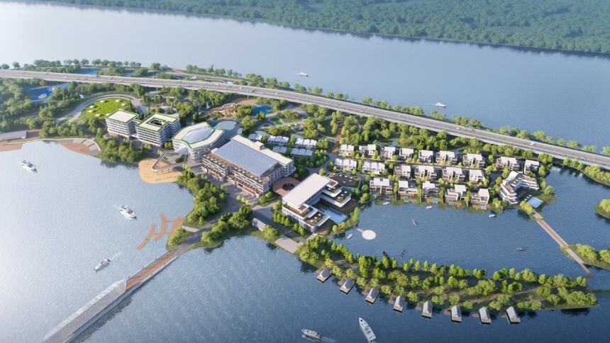 【項目建設進行時】品質度假新地標！永靖縣太極島文旅度假小鎮項目加速推進
