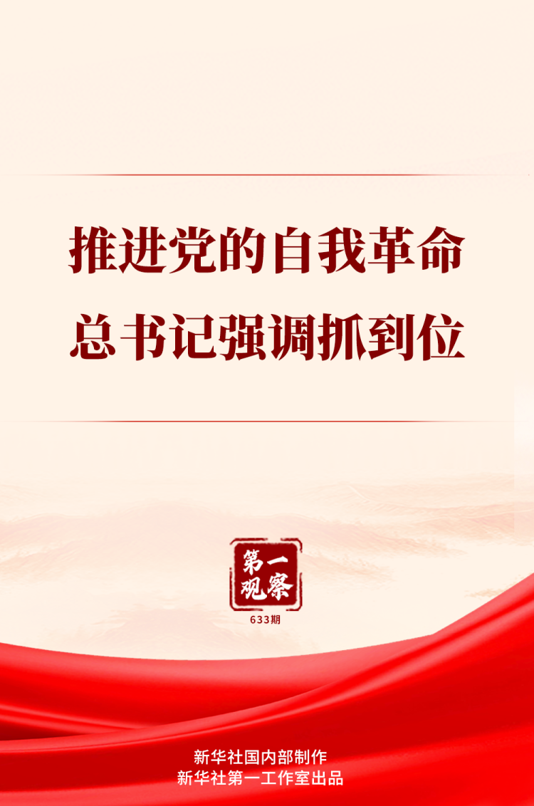 第一觀察|推進黨的自我革命,總書記強調抓到位