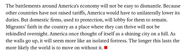 全球媒體聚焦|《經濟學人》:美國政府搞“堡壘經濟”自己很受傷