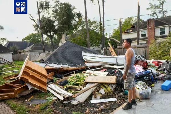 美國得州休斯敦附近百餘戶房屋遭龍捲風損毀