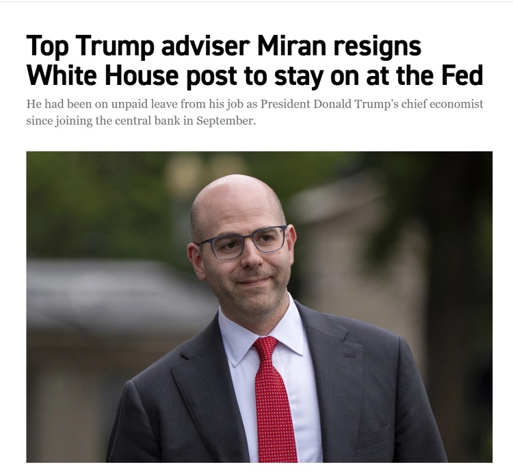 深觀察丨斯蒂芬·米蘭與白宮的“完全切割”是“政治盤算”的關鍵一步