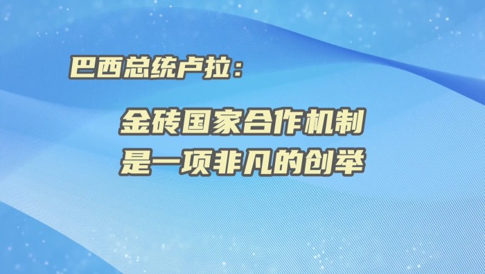 巴西總統盧拉：金磚國家合作機制是一項非凡的創舉