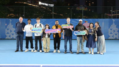 Tennis as a Medium for Cultural Exchange - Global Creators Praise Nansha's International Sports Atmosphere