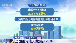 視頻丨“十四五”期間全國重污染天數減少25% 環境持續向好