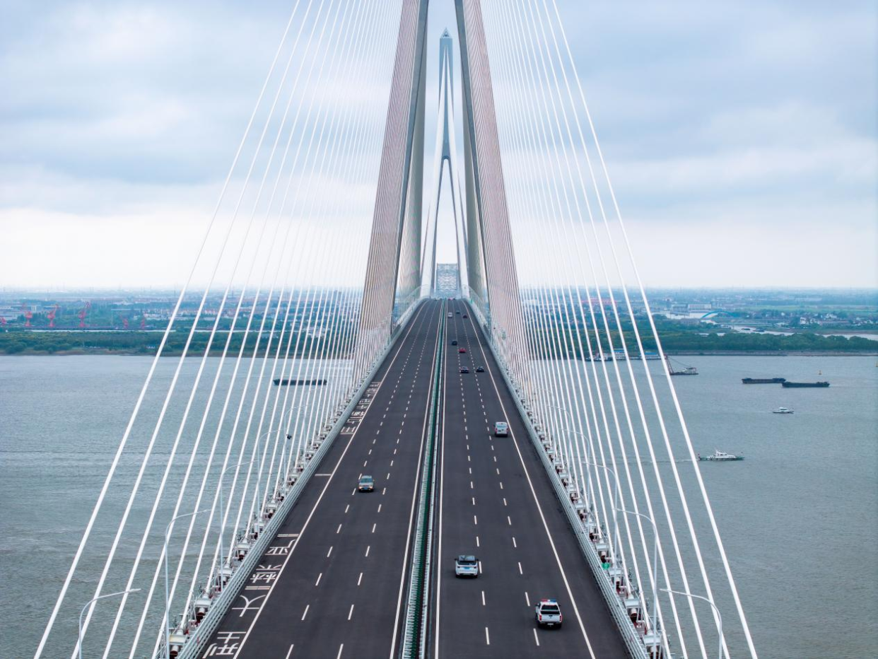 The Changtai Yangtze River Bridge, the World’s Longest-Span Cable-Stayed Bridge, Officially Opens to Traffic_fororder_圖片3