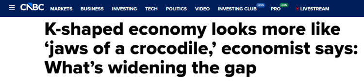 深觀察 | “鱷魚的血盆大口”正在張開：美國K型經濟加劇分化 社會裂痕持續擴大