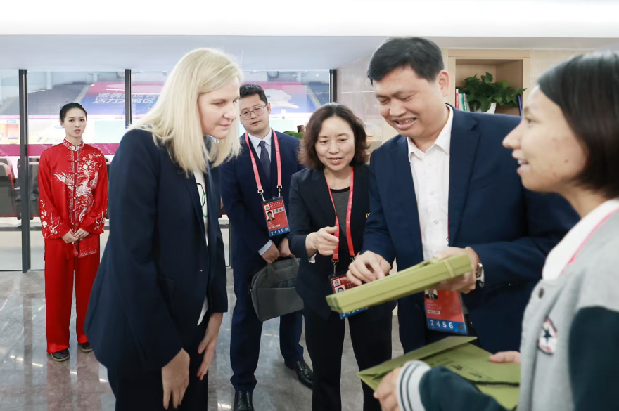IOC President and Honorary President for Life Attend Wushu Taolu Finals at the 15th National Games in Nansha_fororder_圖片16