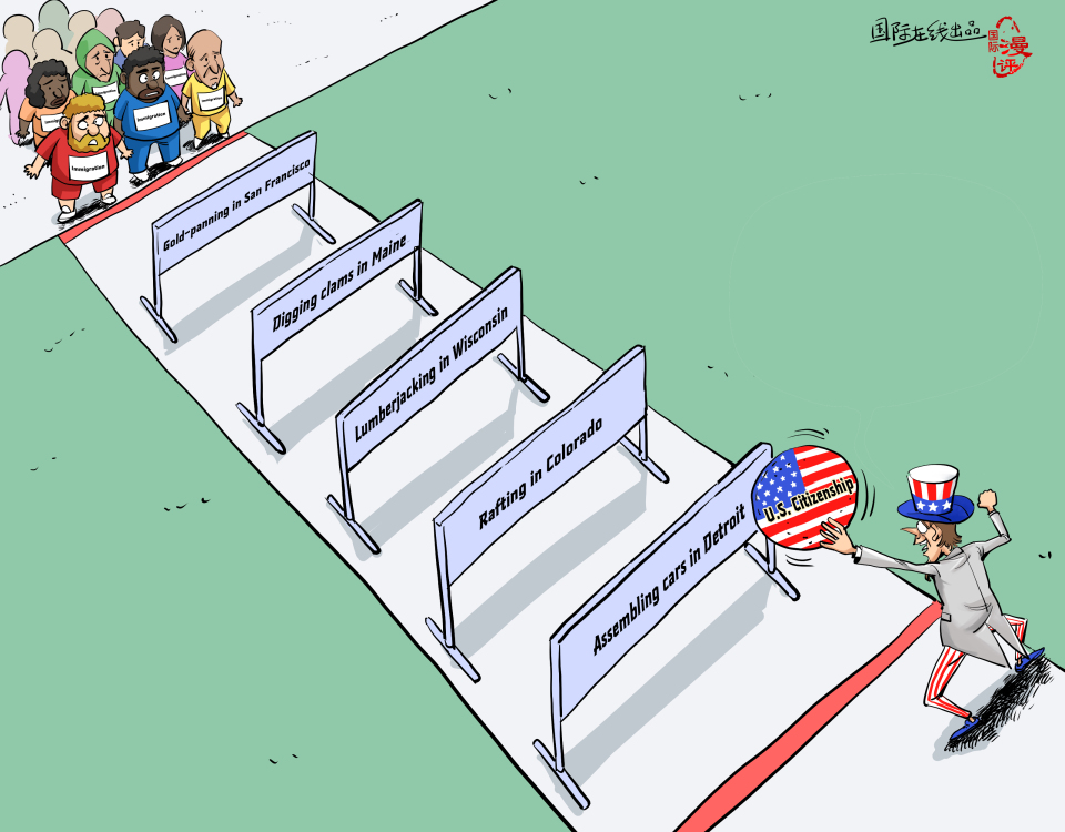 【Editorial Cartoon】The Hunger Games_fororder_英語