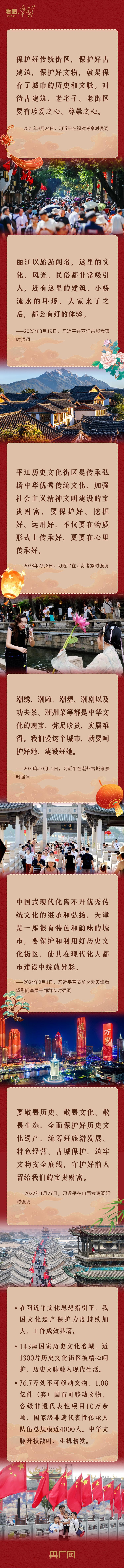 看圖學習·文脈華章丨尋中華文脈 跟著總書記“打卡”古城老街