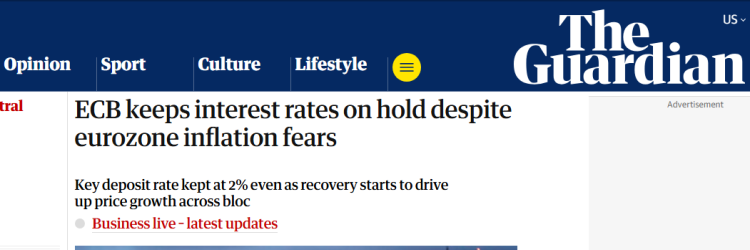 閃評丨歐央行維持利率不變 “處境良好”還是“被迫應對”?