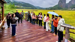 湖南崀山景區推出朱鹮“研學遊”新業態
