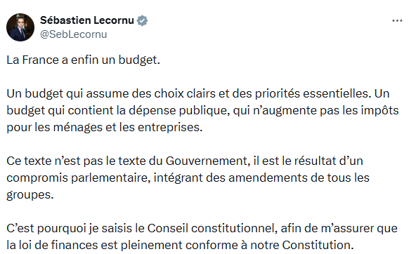 閃評 | 闖關不易 落地更難 法國2026國家預算案面臨現實困境