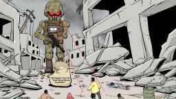 【Editorial Cartoon】Gaza’s Real-Life “Squid Game”