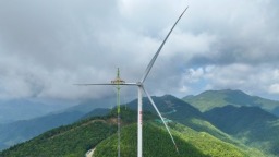 炎陵龍溪風電項目首批機組成功並網發電