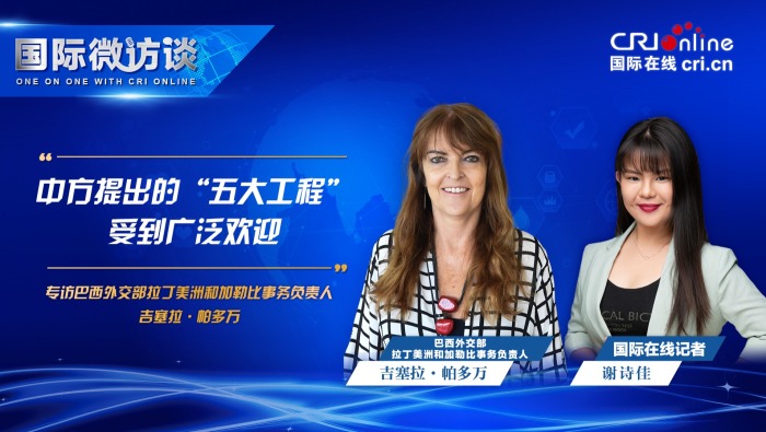 巴西外交部副部長：中方提出的“五大工程”受到廣泛歡迎