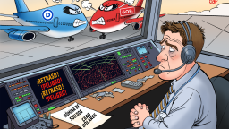【Caricatura editorial】Los vuelos “ secuestrados”