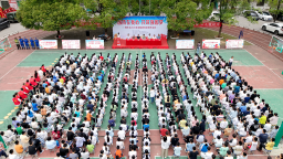 湖南邵東全民國防教育日集中宣傳進校園