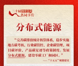 二十屆四中全會名詞卡片：分佈式能源