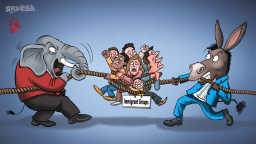 【Editorial Cartoon】Tug of War