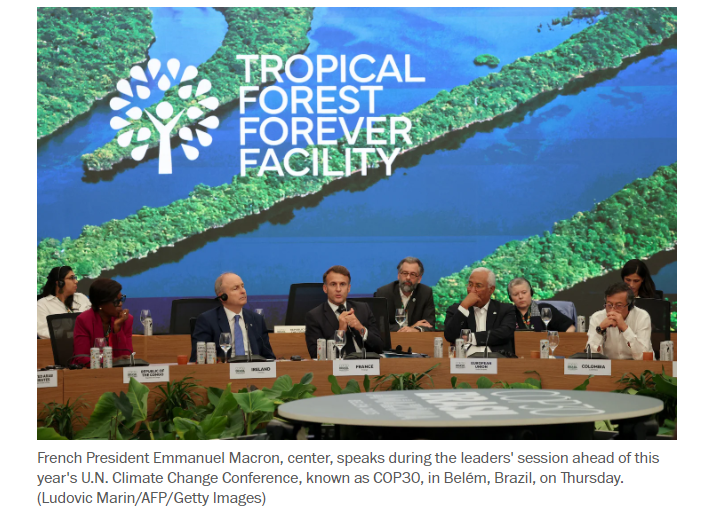 全球媒體聚焦丨缺席COP30大會、阻撓達成新協議 《華盛頓郵報》感慨美國應對氣變日益極端