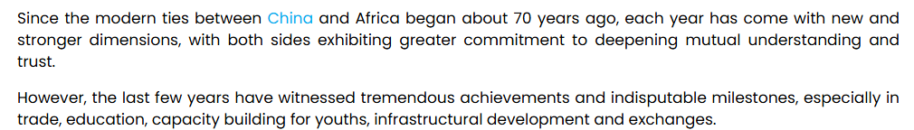 全球媒體聚焦 | 非洲媒體：中國始終是非洲自主與可持續發展道路上的堅定夥伴_fororder_4