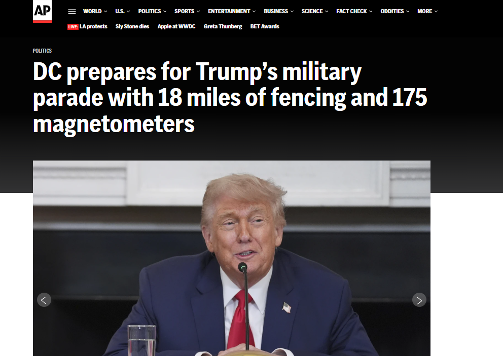 增強安保 加固路面 美國這麼準備閱兵式_fororder_企業微信截圖_20250610112135
