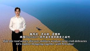 AI Foreign Anchor “Petrodon” Debuts at Dongying Integrated Media Center  Ride the reed waves, discover military wisdom, taste crab delicacies—let’s explore Dongying together with Petrodon!