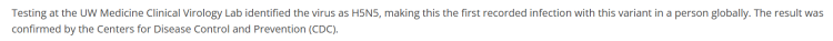 深觀察 | 美國報告H5N5型禽流感致人死亡病例 有關禽流感你想知道的在這裡