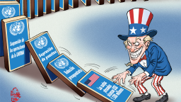 【Caricatura editorial】Efecto Dominó :la “deuda” sacude el sistema entero