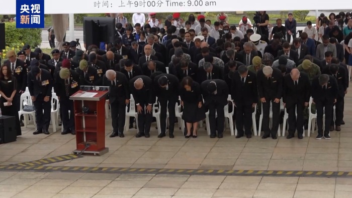視頻丨新加坡舉行悼念活動緬懷日佔時期死難者