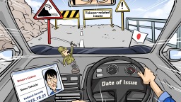 【Editorial Cartoon】Reckless Driving