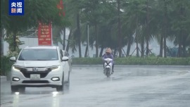 總臺現場直擊丨颱風“韋帕”即將登陸越南 多地風雨肆虐