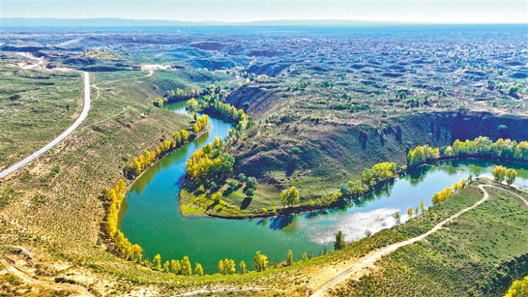 鄂爾多斯：大溝灣披上金色盛裝_fororder_4291560_an_1761630213673_s