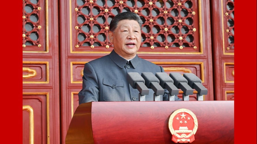 習近平：中國永遠是世界的和平力量、穩定力量、進步力量_fororder_時政紅底(1)