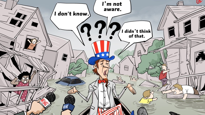 【Editorial Cartoon】A Triple “I don’t know” and the Great American Shrug