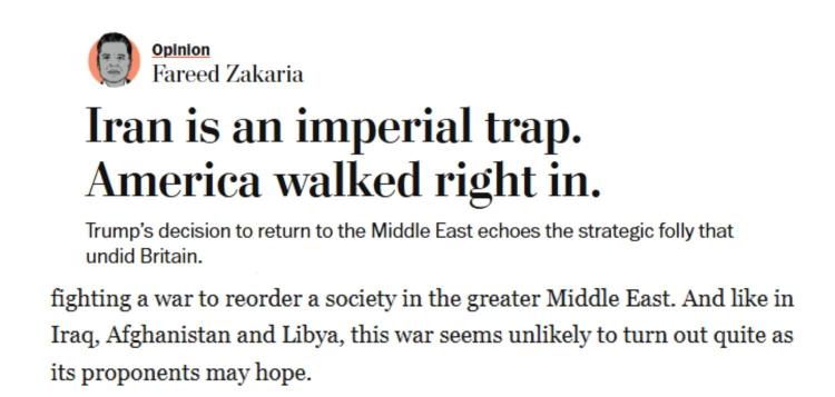 全球媒體聚焦 | 美媒：“伊朗是帝國的陷阱，美國直接走了進去”_fororder_1