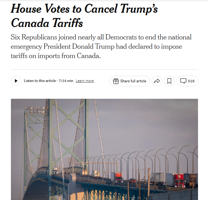 閃評 | 美眾議院通過決議反對政府關稅政策：黨內裂痕凸顯 中期選舉趨向複雜