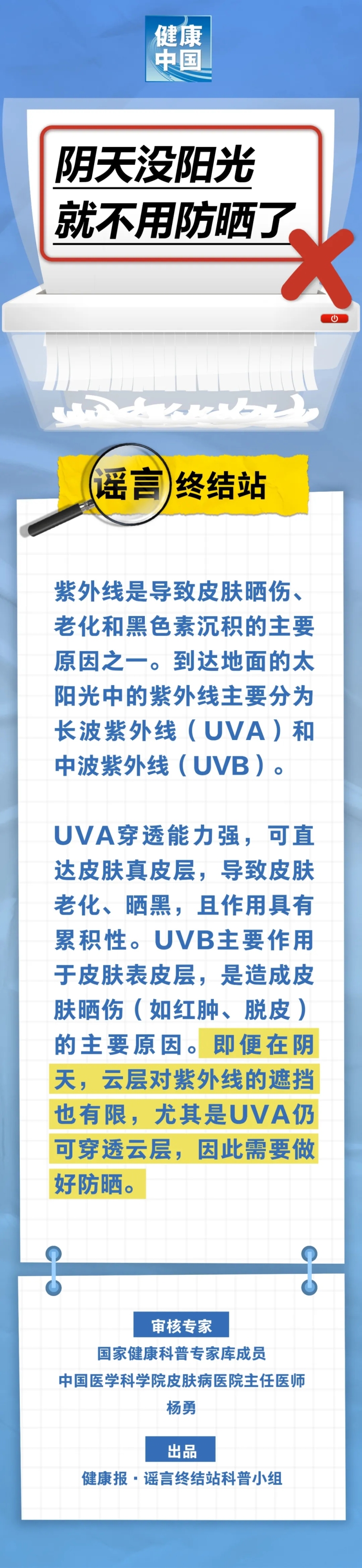 陰天沒陽光，就不用防曬了……是真是假？｜謠言終結站_fororder_1_副本