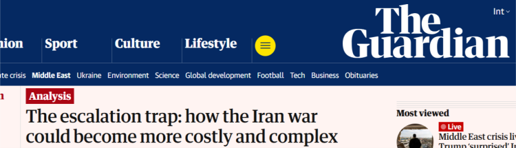 深觀察 | 美國對伊朗的軍事行動正變得更加“昂貴”且複雜