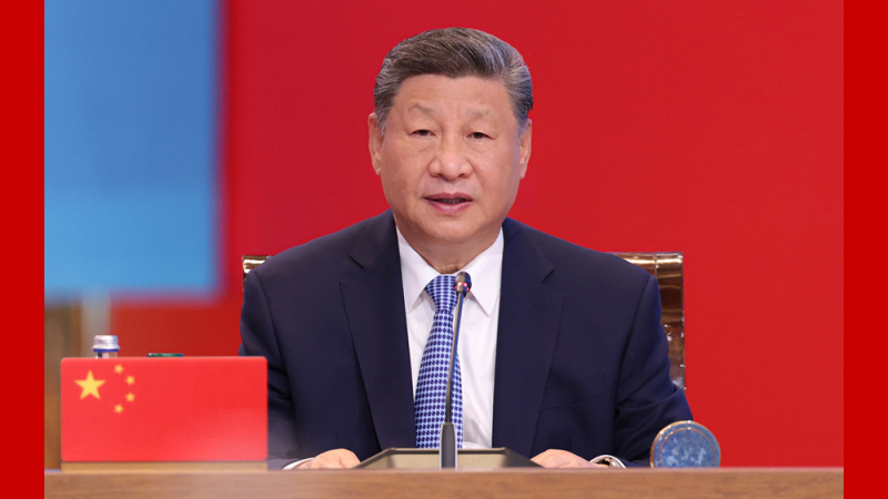 “中國—中亞精神”為世界提供了發展新模式_fororder_時政紅底(2)