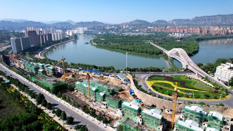 永靖縣金河灣黃河民俗文旅小鎮建設按下“加速鍵”