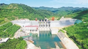 南渡江邁灣水利樞紐工程下閘蓄水