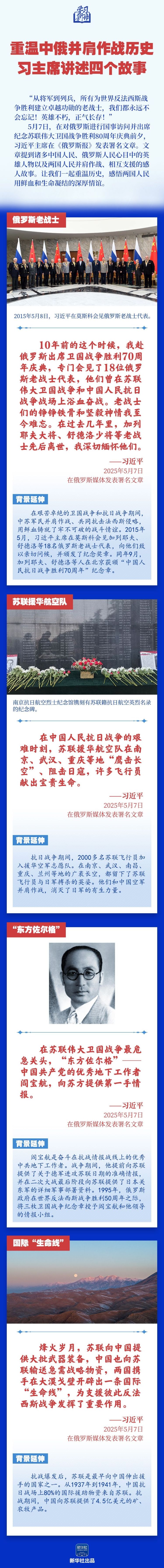 學習新語｜重溫中俄並肩作戰歷史，習主席講述四個故事