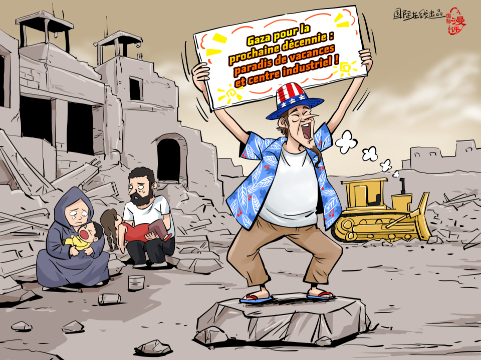 【Actualité en caricatures】 Dix ans sous tutelle, des millions déplacés_fororder_法語(3)
