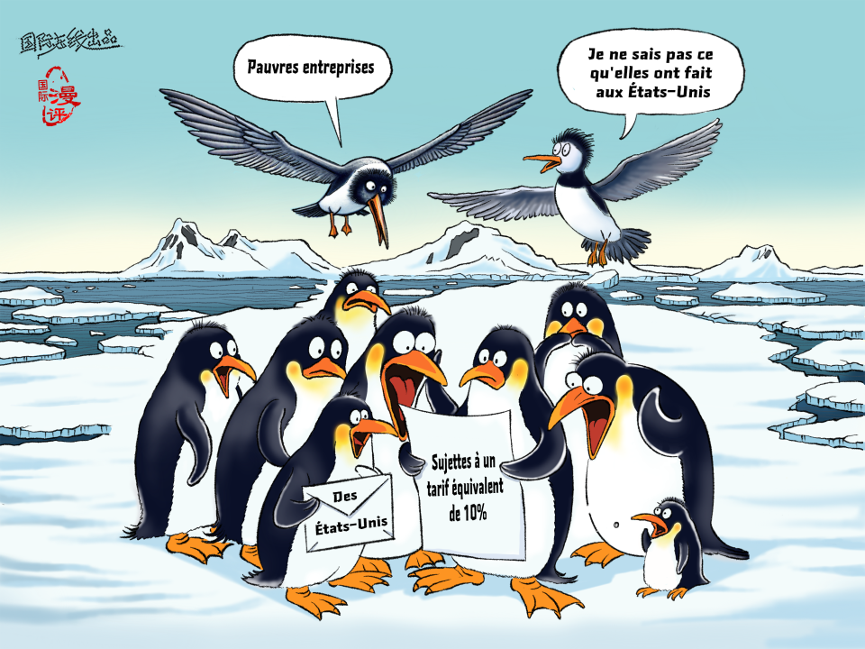 【Actualité en caricatures】Taxer les pingouins?_fororder_企鵝關稅（法）