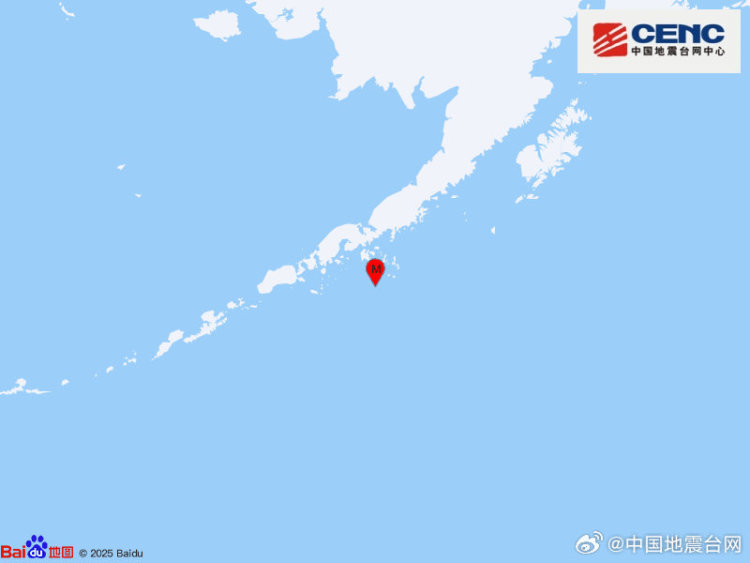 美國阿拉斯加州以南海域發生5.5級地震 震源深度30千米