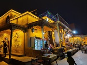 Hayati Pesona Jalan Impresi Kota Kuno Kashgar pada Waktu Malam