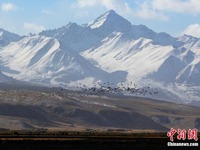 Kampung di Gansu Seindah Lukisan Sewaktu Musim Sejuk