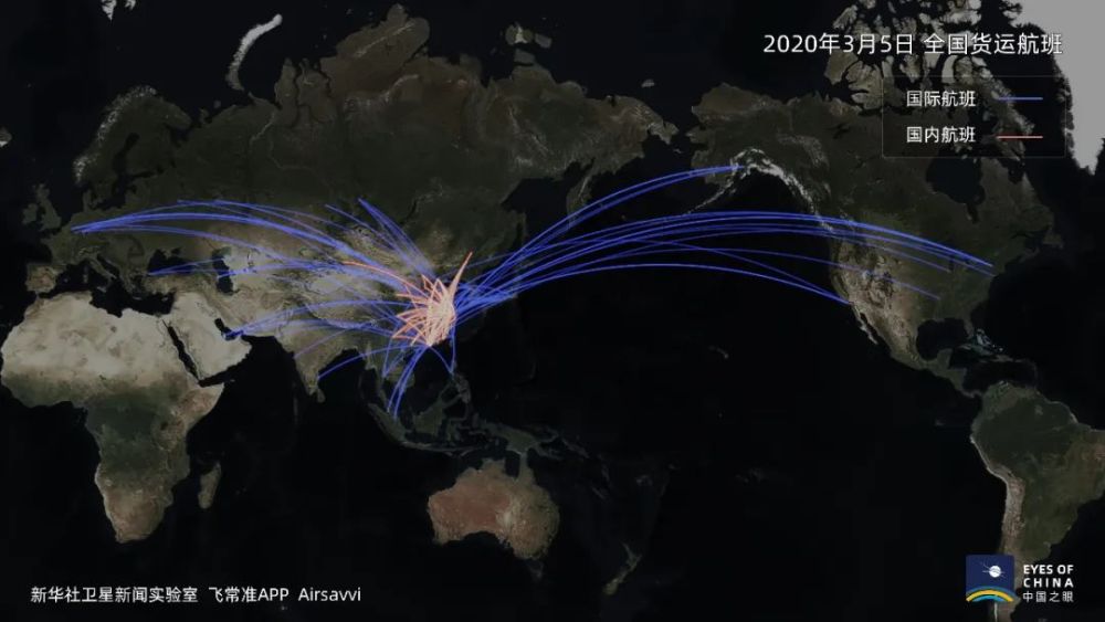 衛星發現一個信號：中國航線正在忙起來